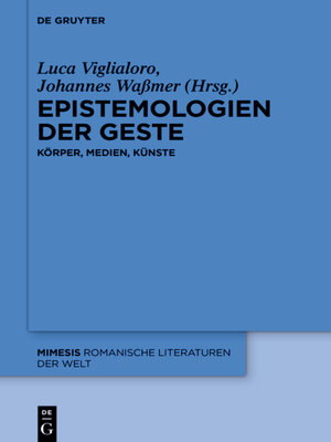 cover image of Epistemologien der Geste